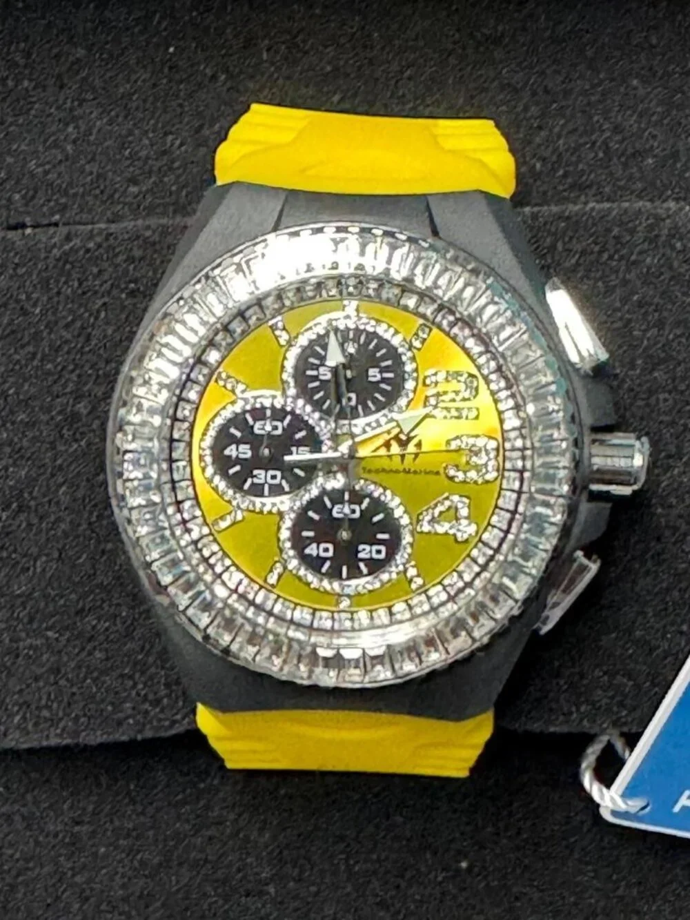 TECHNOMARINE WATCH TM-121184  JellyFish 45mm Yellow Retro Strap  Men/Women